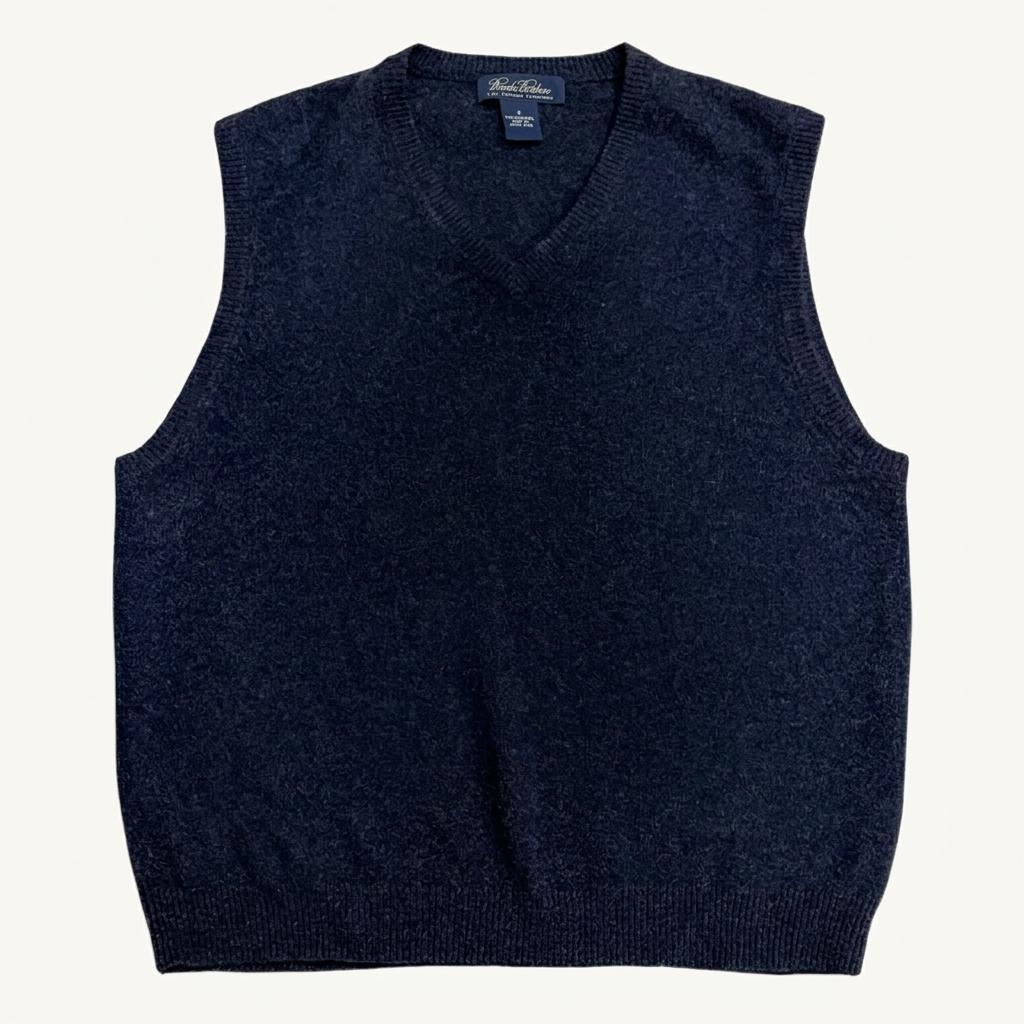 BROOKS BROTHERS 이탈리안 100% 캐시미어 니트 조끼 S 1