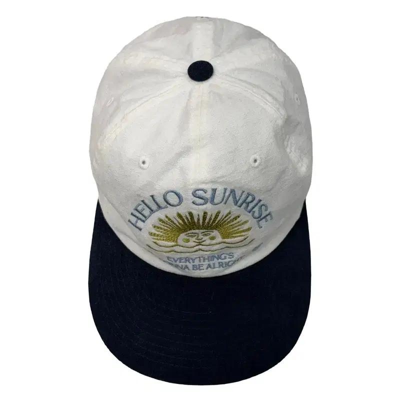 HELLO SUNRISE 투톤 워시드 OG 6패널 캡 2