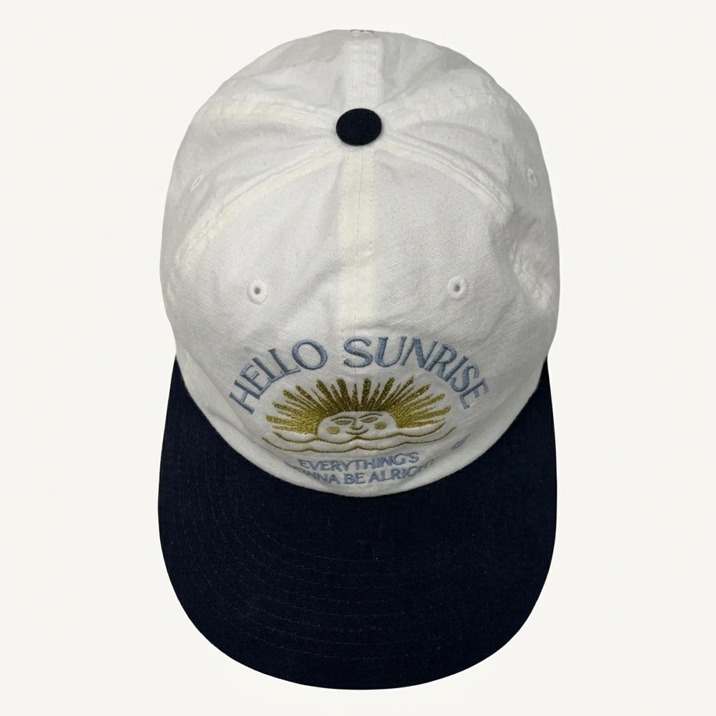 HELLO SUNRISE 투톤 워시드 OG 6패널 캡 1