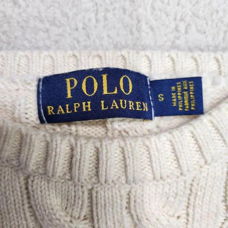 RALPH LAUREN 빅로고 프린팅 케이블 니트 Women S 6