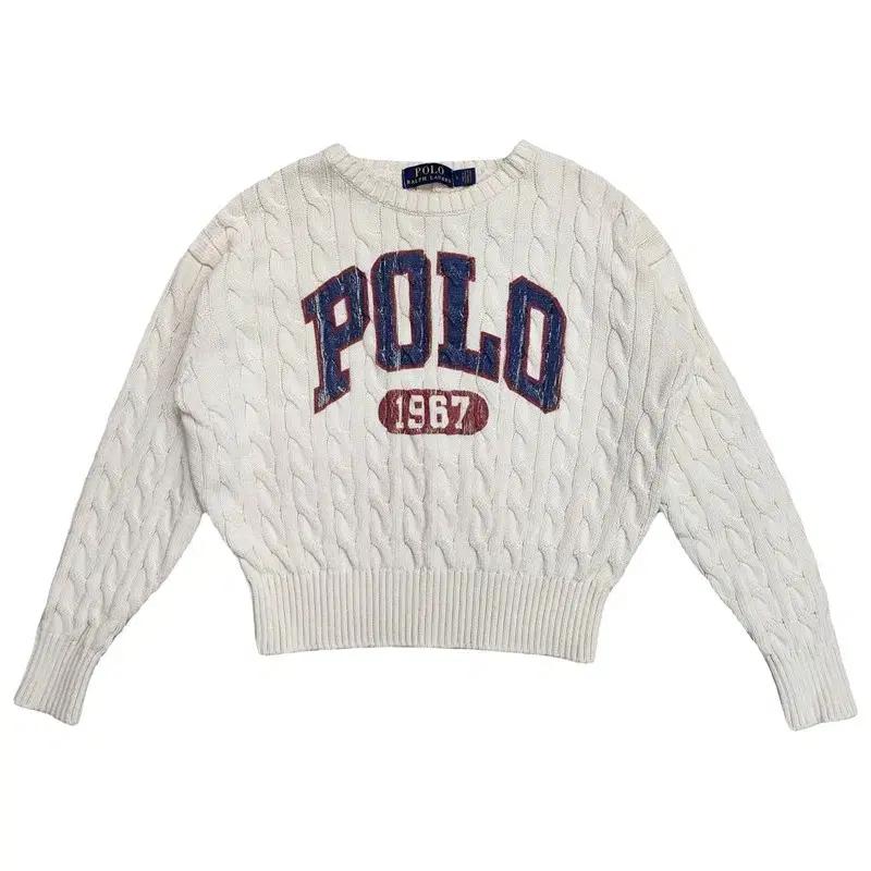 RALPH LAUREN 빅로고 프린팅 케이블 니트 Women S 2