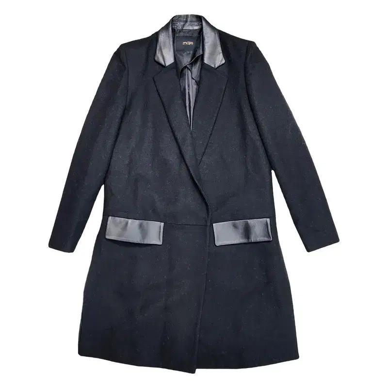 MAJE 모직 롱 코트 Women 1 2