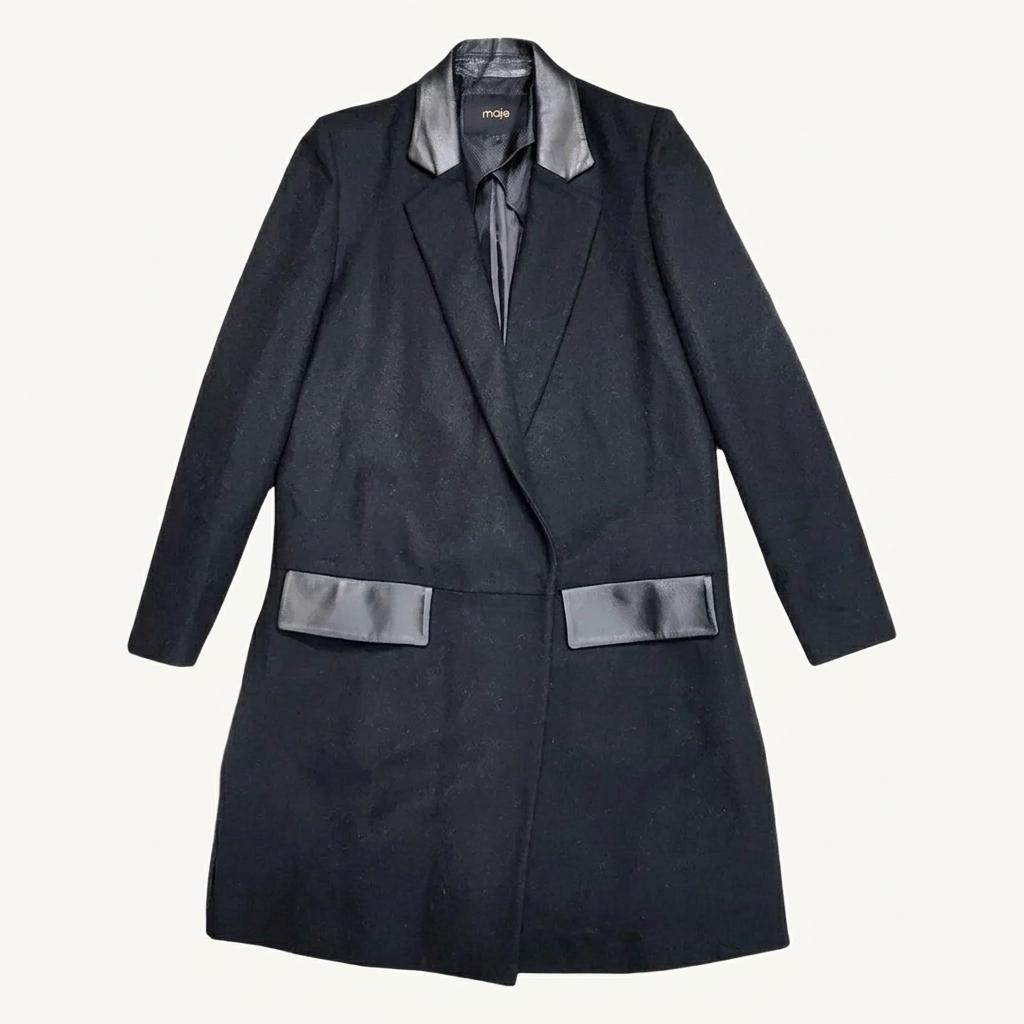 MAJE 모직 롱 코트 Women 1 1