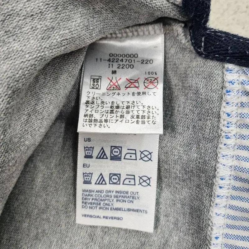 TOMMY HILFIGER 레이어드 카라 긴팔 티 Men M 9