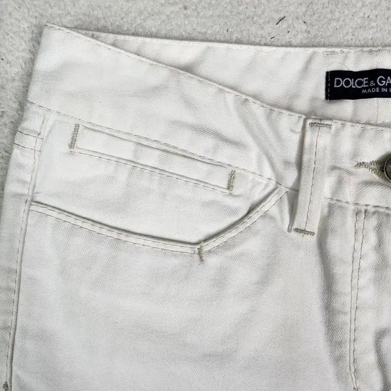 DOLCE&GABBANA 화이트 데님팬츠 Women 40 4