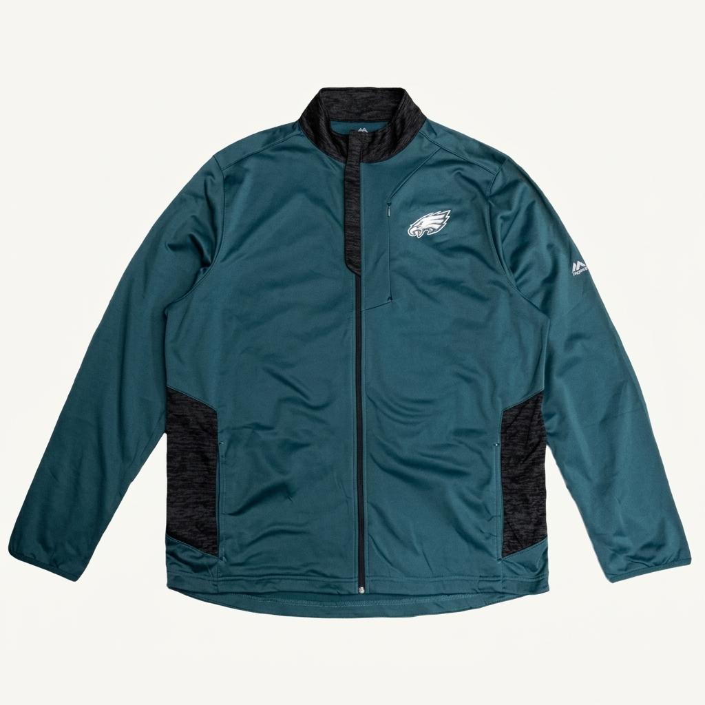 MAJESTIC 필라델피아 이글스 NFL 써마 베이스 자켓 XL 1