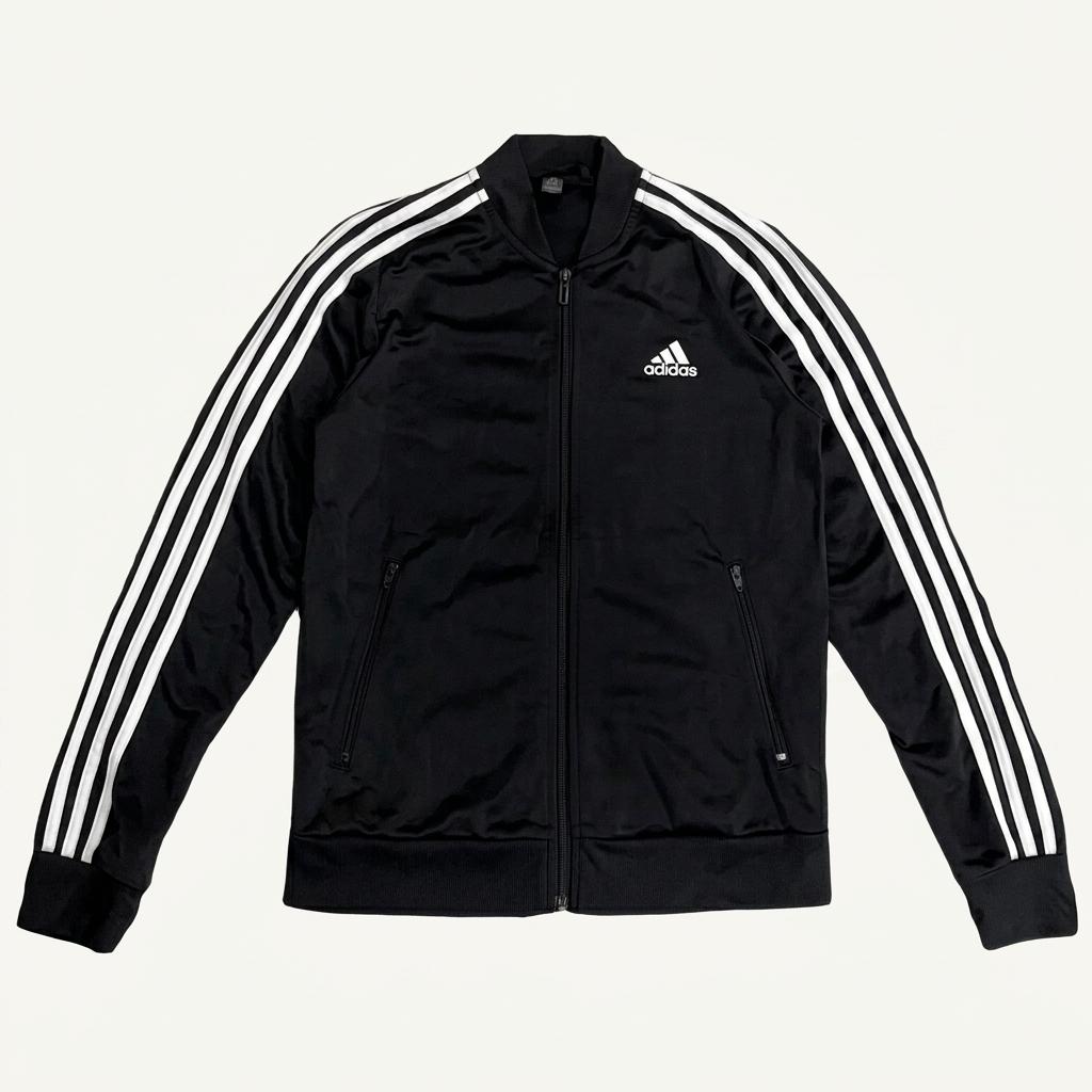ADIDAS 에센셜 3-스트라이프 트랙자켓 XS 1
