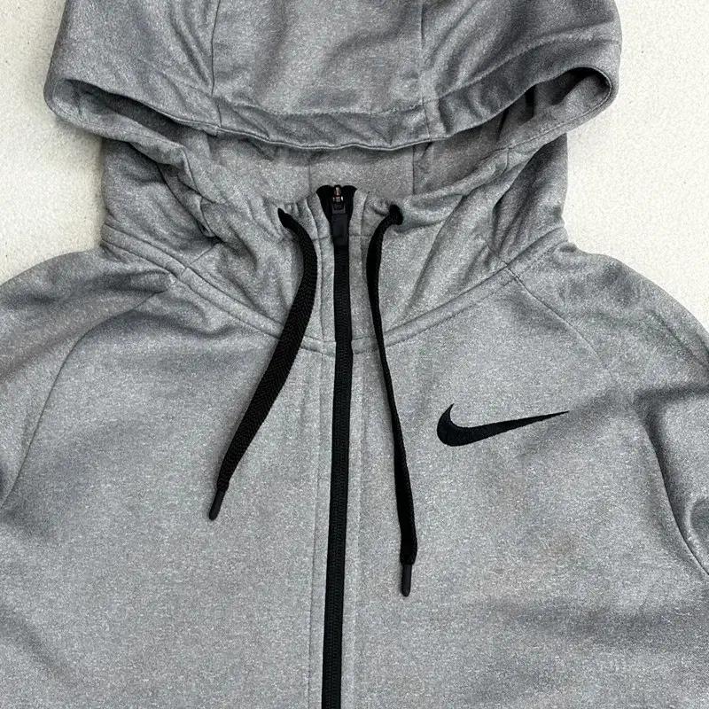 NIKE 그레이 드라이핏 후드집업 S 4