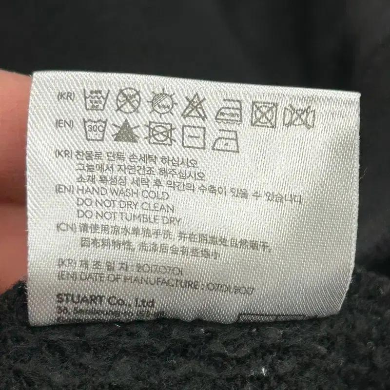 앤더슨벨 블랙 기모 후드티 M 8