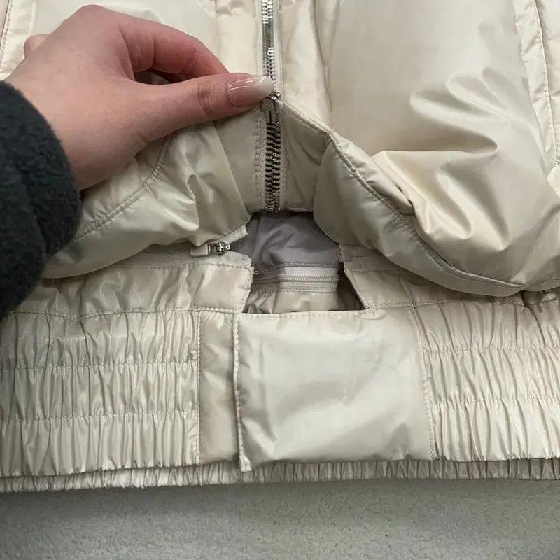 지오송지오 덕다운 가죽 패딩 95 7