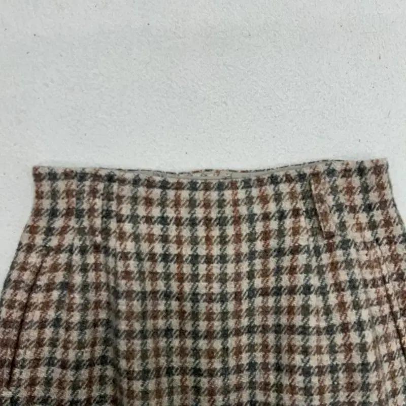 마가렛 하웰 울 멀티 체크 미디 스커트 4