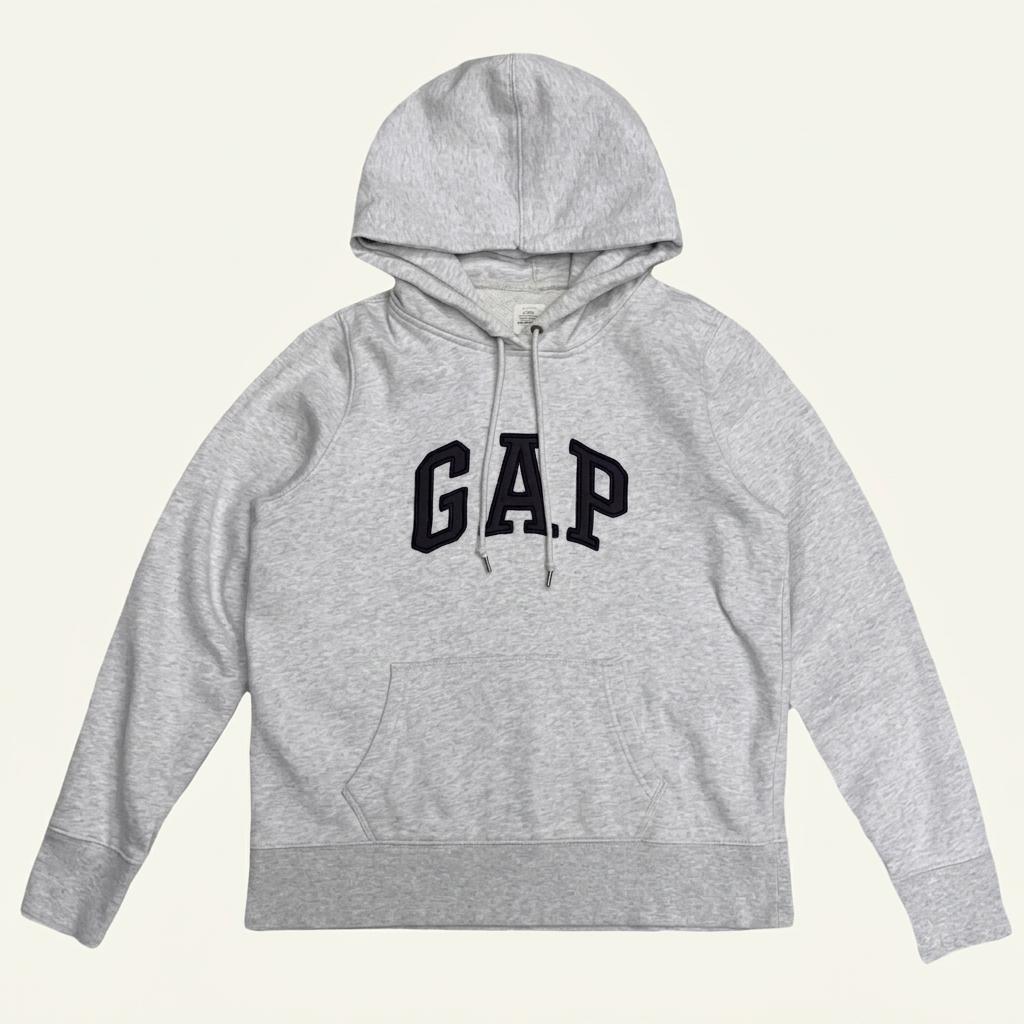 GAP 멜란지 그레이 후드티 L 1