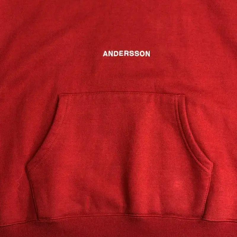 ANDERSSON BELL 아치 슬로근 A패치 후드티 XL 4