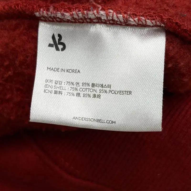 ANDERSSON BELL 아치 슬로근 A패치 후드티 XL 5