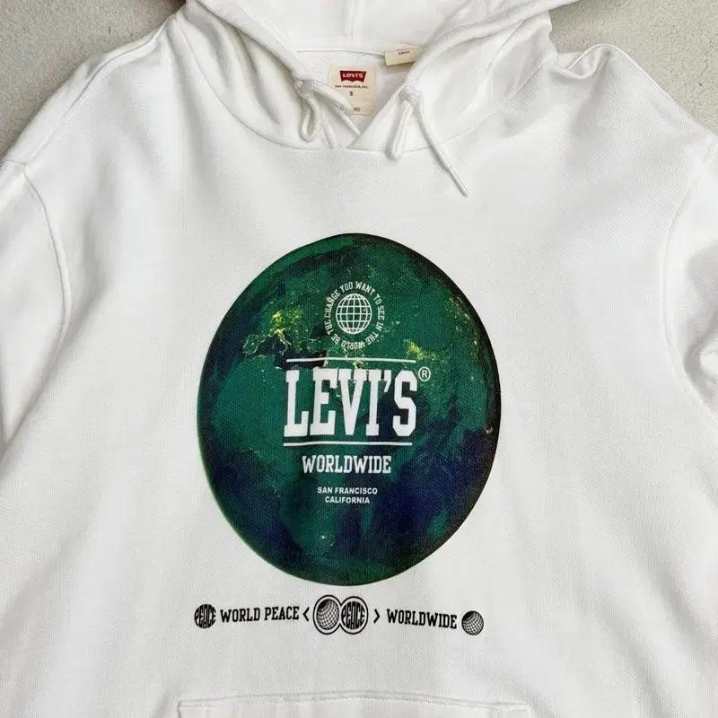 LEVI'S 월드와이드 그래픽 후드티 S 4