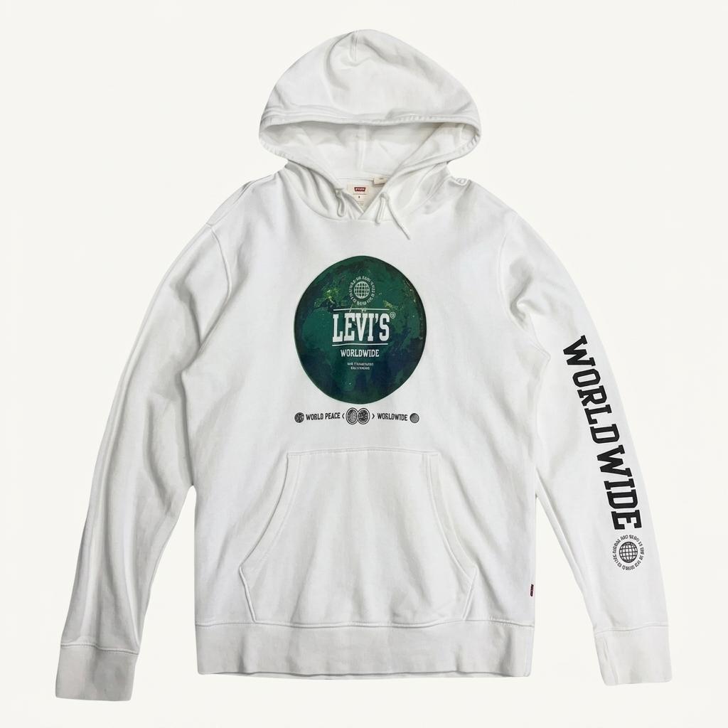 LEVI'S 월드와이드 그래픽 후드티 S 1