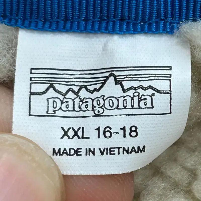 파타고니아 리버시블 키즈 퀄팅 플리스 후드집업 자켓 XXL 6