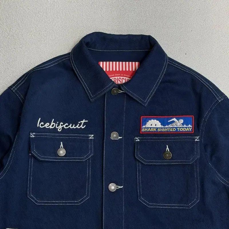 ICEBISCUIT 그래픽 포인트 워크 자켓 165 4