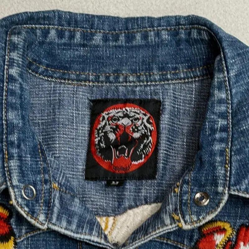 WESTERN DENIM BANK 패치 데님 셔츠 M 5