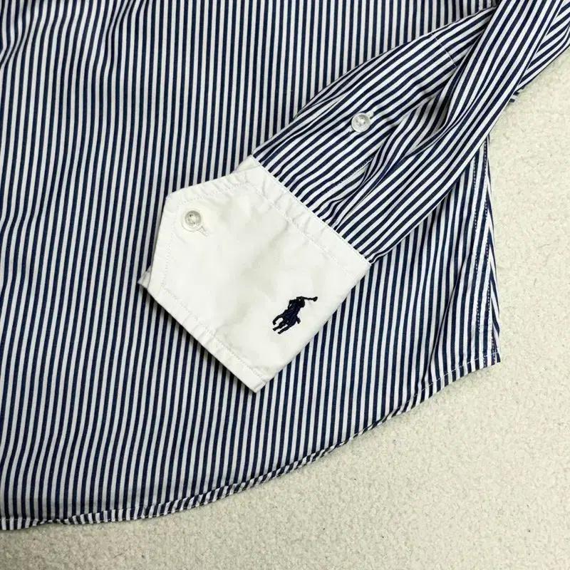 POLO 키즈 블루 스트라이프 셔츠 2 5