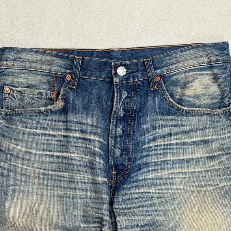 LEVI'S 501 버튼플라이 워싱 진 82X84 4