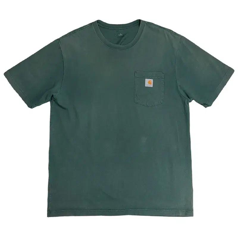 CARHARTT 오리지널 핏 포켓 반팔티 그린 L 2