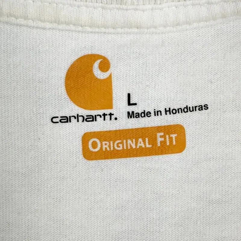 CARHARTT 오리지널 핏 포켓 반팔티 화이트 L 5