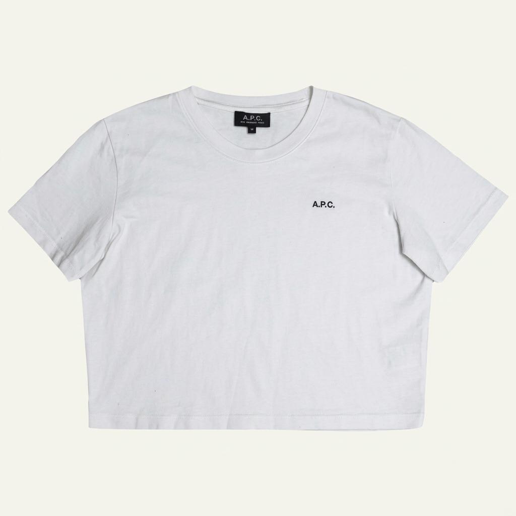 A.P.C. 마이크로로고 크롭 반팔티 M 1