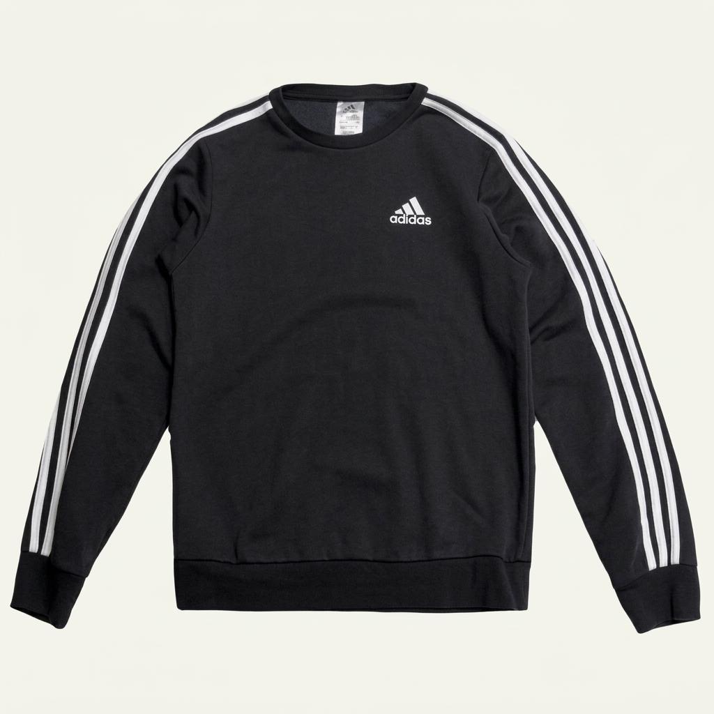 ADIDAS 에센셜 3S 스웨트셔츠 XS 1