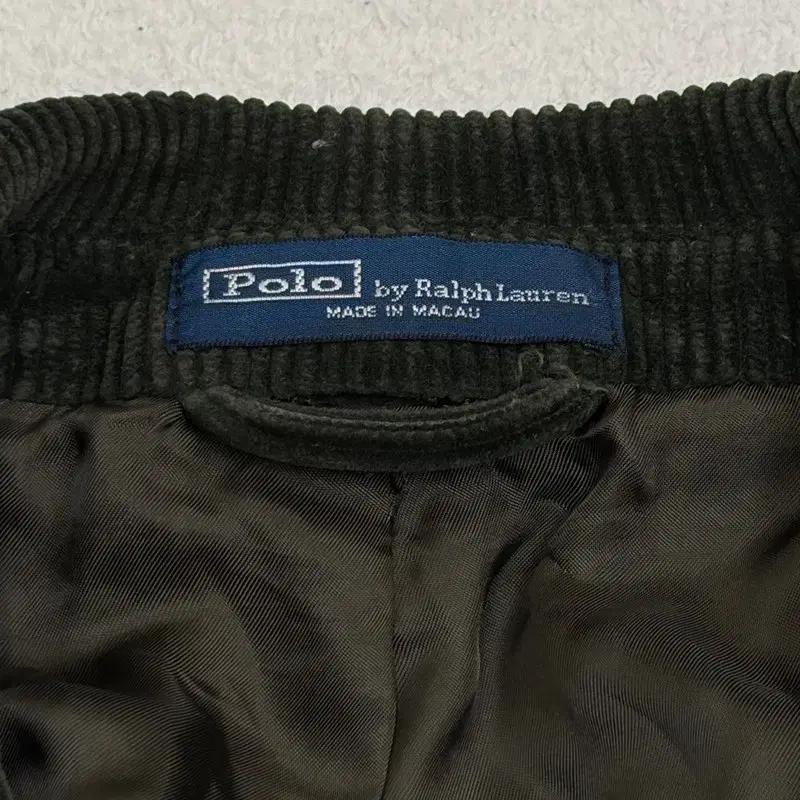 POLO 딥그린 코듀로이 엘보레더 블레이저 38R 6