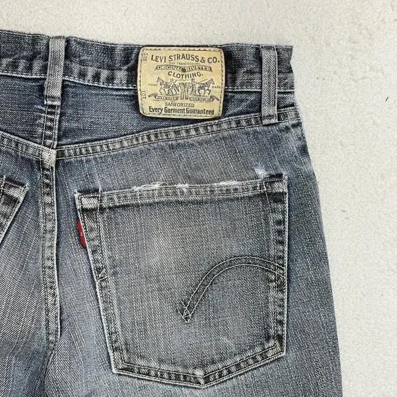 LEVI'S 502 그레이 진 30-33 7