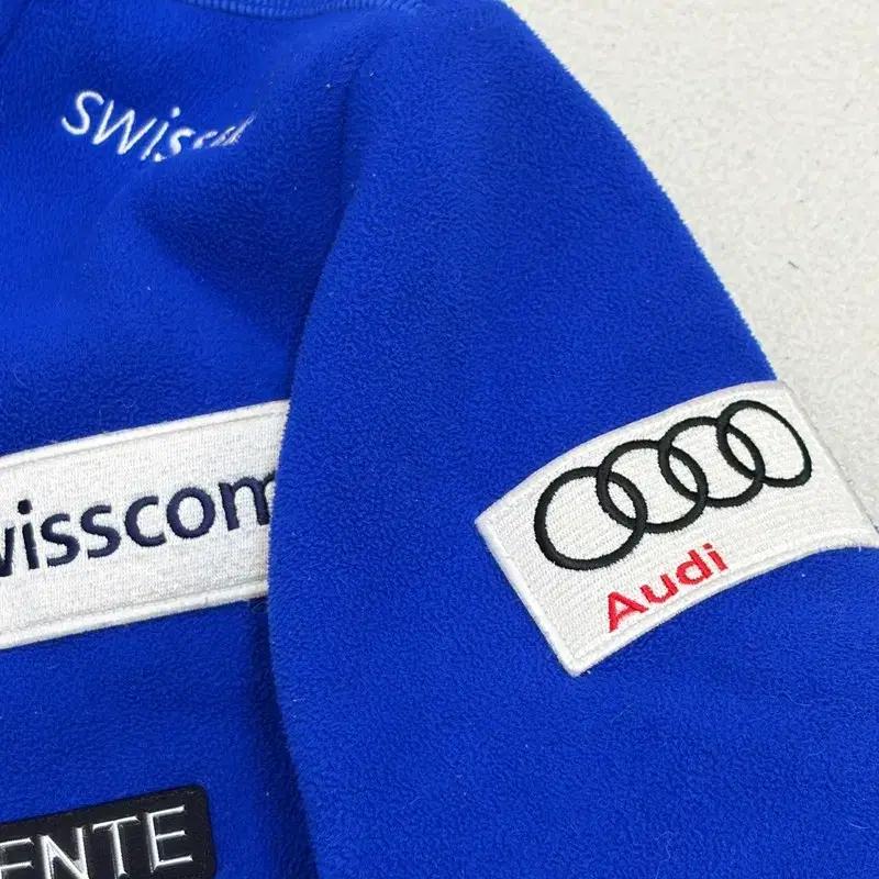 DESCENTE 스위스 스키팀 본딩 플리스 후드 자켓 M 5