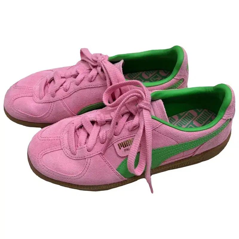 PUMA 팔레르모 스페셜 핑크 딜라이트 그린 245 2