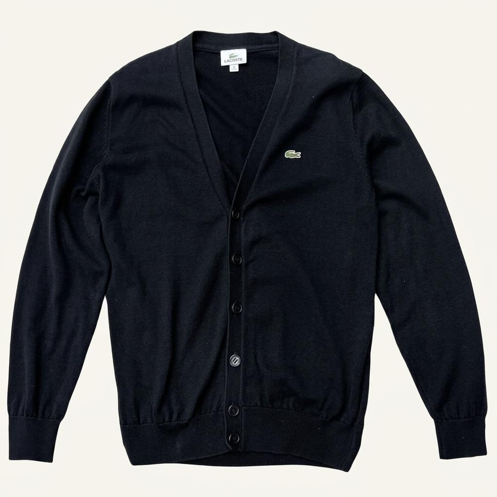 LACOSTE 베이직 브이넥 가디건 3 1