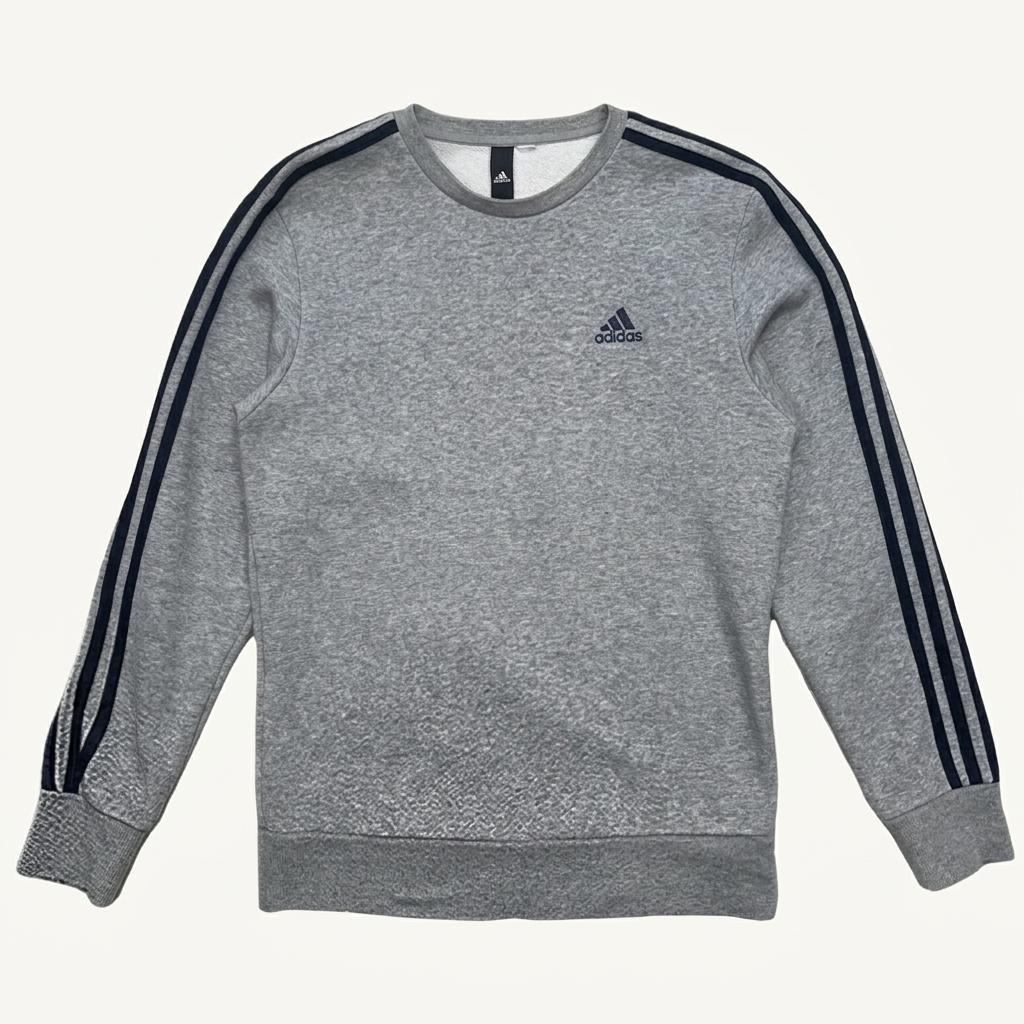 아디다스 에센셜 3S 크루FT L/S 맨투맨 그레이 1
