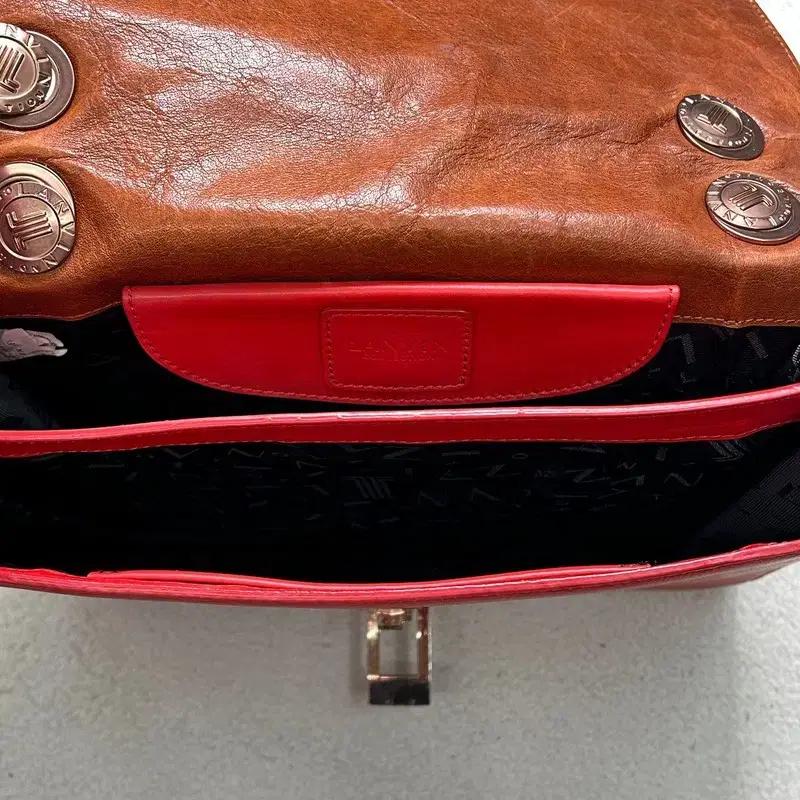 랑방 컬렉션 체인 숄더백 레드/브라운 8