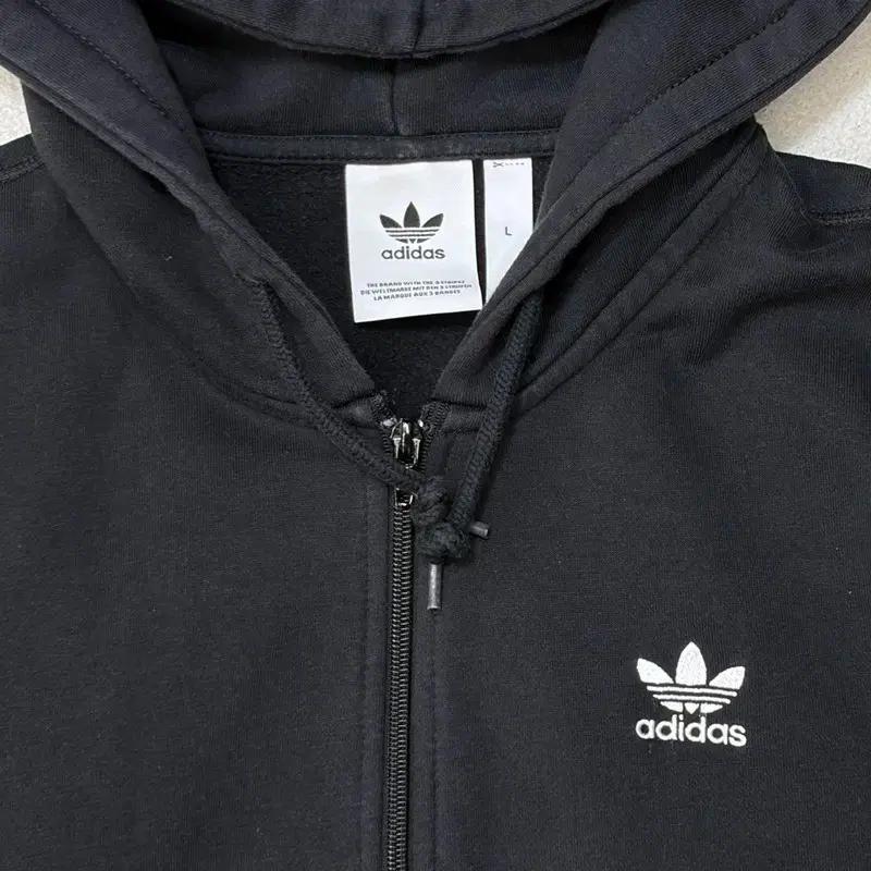 ADIDAS 파이어버드 백로고 블랙 후드집업 L 4