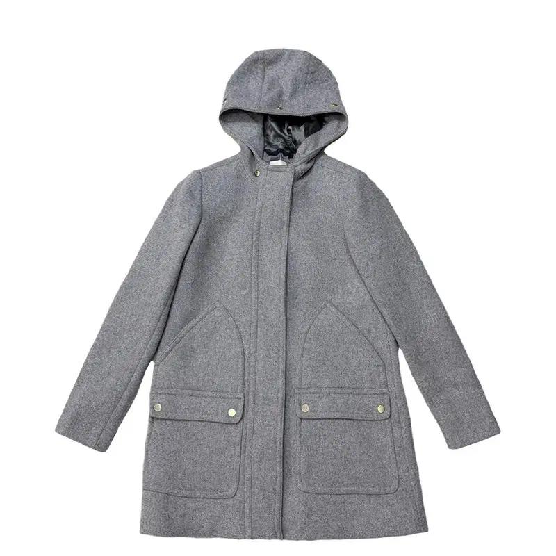 J.CREW 울 파카 후드 코트 00 2