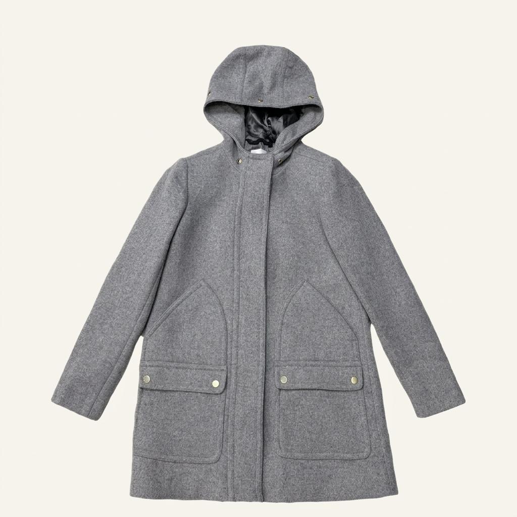 J.CREW 울 파카 후드 코트 00 1