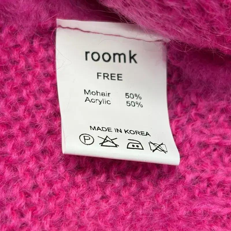 ROOMK 모헤어 니트 스웨터 핑크 F 6