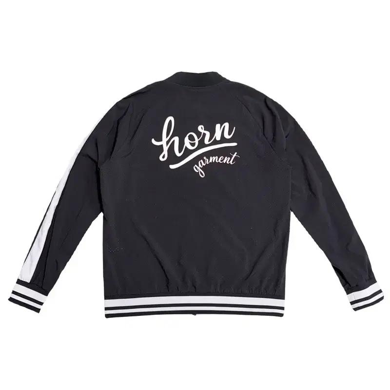 HORN GARMENT 블랙 솔리드 경량 펀칭 윈드브레이커 L 10