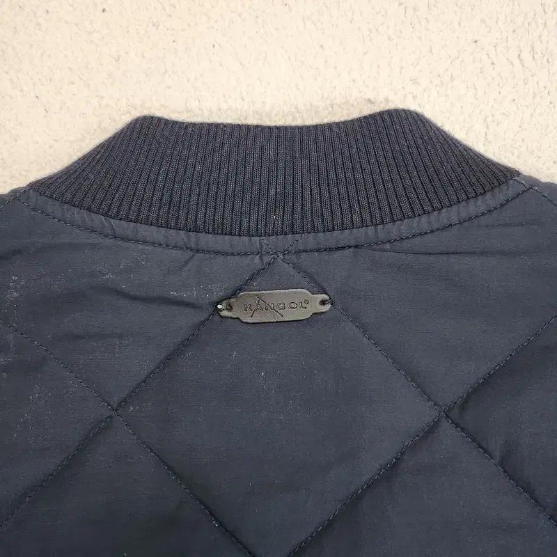 KANGOL 블랙다이아몬드 퀼팅 붐버 자켓  XL 5