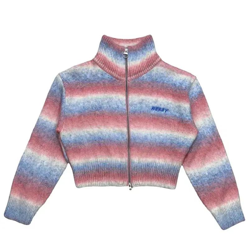 널디 롤리팝 크롭 가디건 핑크 S 2