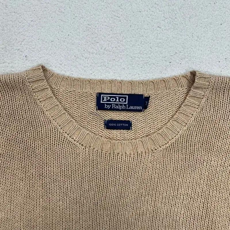 RALPH LAUREN 베이지 라운드넥 니트 XL 5