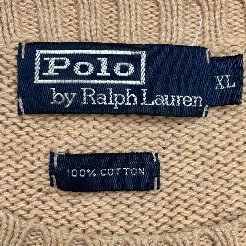 RALPH LAUREN 베이지 라운드넥 니트 XL 6