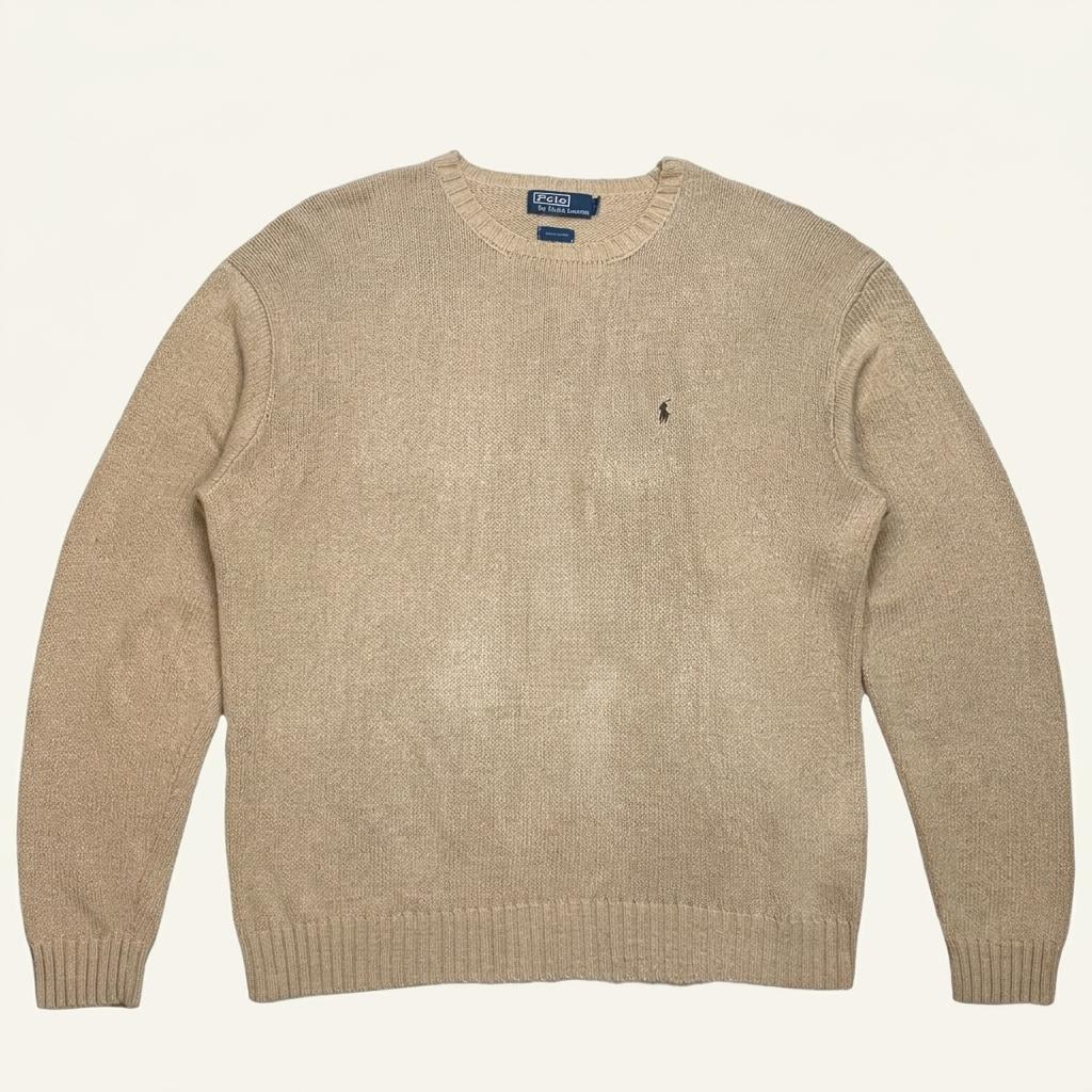 RALPH LAUREN 베이지 라운드넥 니트 XL 1