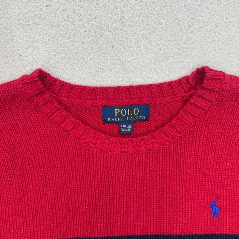 RALPH LAUREN 네이비 레드 신형라벨 스프라이트 니트 L 5