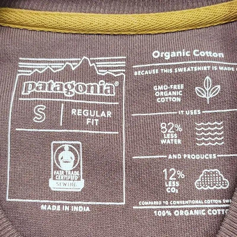 PATAGONIA 플라이터 플래그 오가닉 맨투맨 S 7
