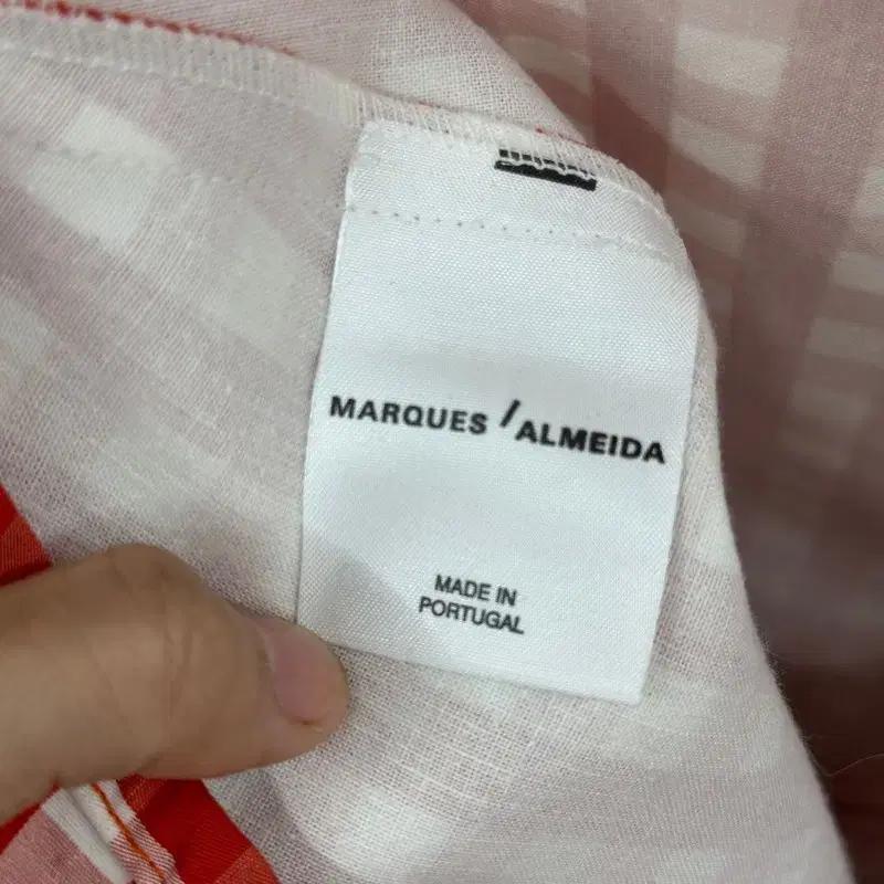 MARQUES ALMEIDA 체크 언발란스 랩 스커트 5