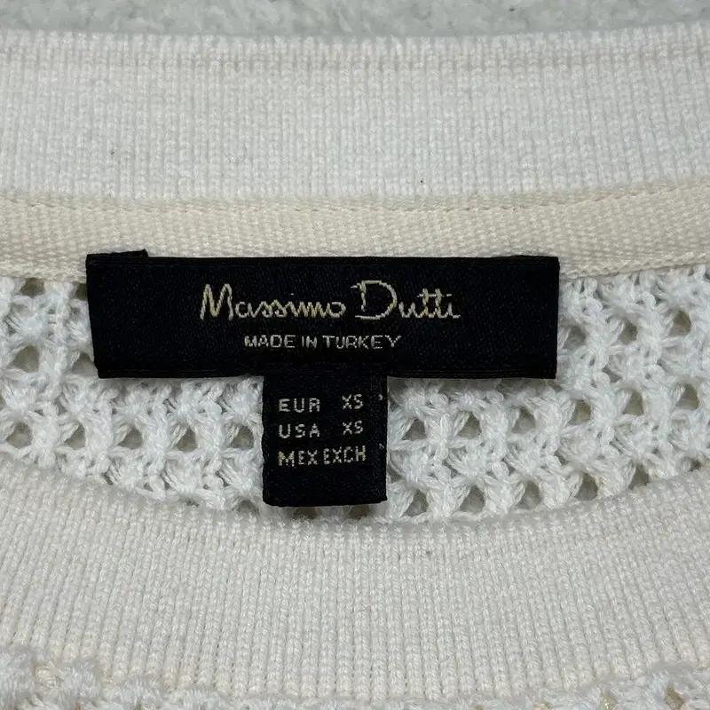 MASSIMO DUTTI 펀칭 니트 슬리스리스 탑 XS 6